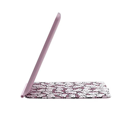 Impressions Vanity Hello Kitty Touch Pad Mini Tri-Tone Makeup Mirror with Printed Flip Cover and LED Strip, Travel Vanity Mirror with Touch Sensor Switch and USB Extension (White/Pink) - color: White/Pink