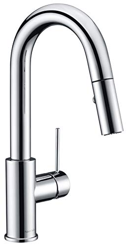 AS59CH Chrome Bar Faucet or Prep Kitchen Sink Faucet with Pull Down Sprayer and Single Handle - color: Chrome, style: Classic