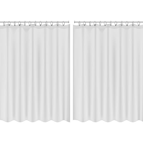 Bath Bliss 2 Pack PEVA Hotel Grade Shower Curtain Liner | 8G | 70"x 72" | Stainless Steel Grommets |Weighted Magnetic Hem |Super Clear - color: Super Clear