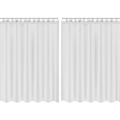 Bath Bliss 2 Pack PEVA Hotel Grade Shower Curtain Liner | 8G | 70"x 72" | Stainless Steel Grommets |Weighted Magnetic Hem |Super Clear - color: Super Clear