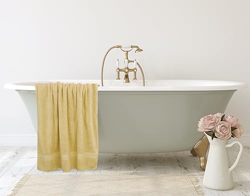 Utopia Towels Luxurious Jumbo Bath Sheet 2 Piece, 600 GSM, 35 by 70 Inches, 100% Ring Spun Cotton, Highly Absorbent and Quick Dry Extra Large Bath Towel, Super Soft Towel, Champagne - color: Beige, size: 2 Piece Bath Sheet