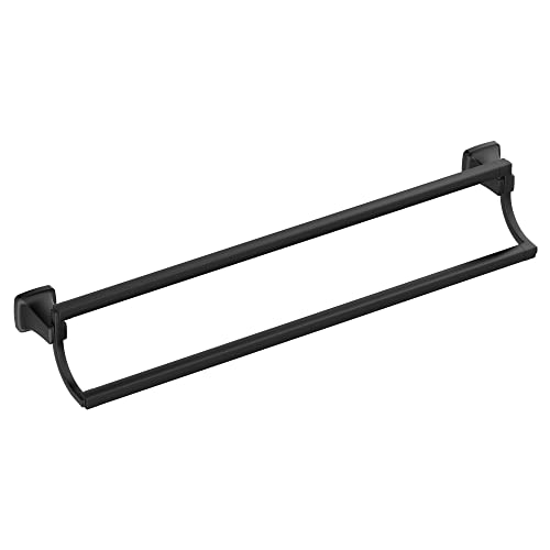 American Standard 7353224.243 Townsend Double Towel Bar, Matte Black - color: Matte Black