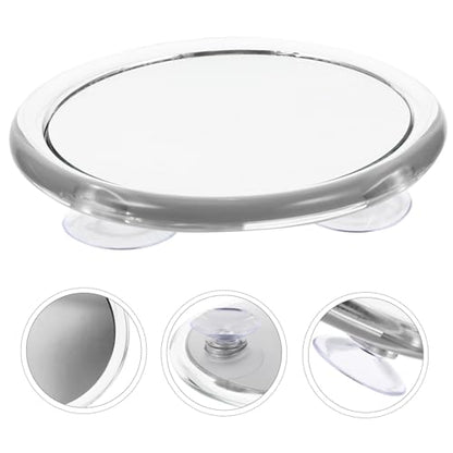 NOLITOY Round Makeup Mirror with Suction Cups 20x Magnification Lighted Magnifying Mirror for Travel and Home