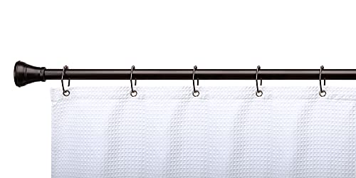 Shower Rings, Shower Curtain Rings for Bathroom, Rustproof Zinc Shower Curtain Hooks Rings, Set of 12 (Oil Rubbed Bronze) - color: Oil Rubbed Bronze