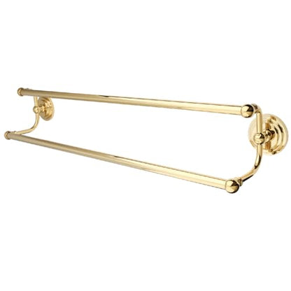 Kingston Brass BA2713PB Milano Dual Towel-Bar, 24-Inch, Polished Brass - color: Polished Brass
