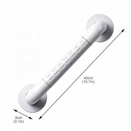 Textured Non Slip Grab Bar, Bathroom Wall Mount Hand Rail with Glow in The Dark Strips, Comfort Grip Assist Handle for Shower Toilet - size: 40cm