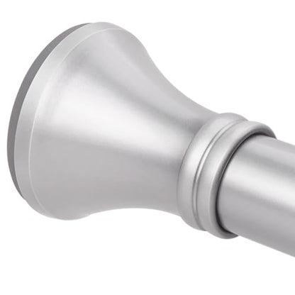 Silver Shower Curtain Rod 36-94 Inch(3-7.8ft), No Slip No Drill No Rust Shower Rod For Bathroom Window Patio, Adjustable Spring Long Tension Rod - color: Silver, size: 36"-94"