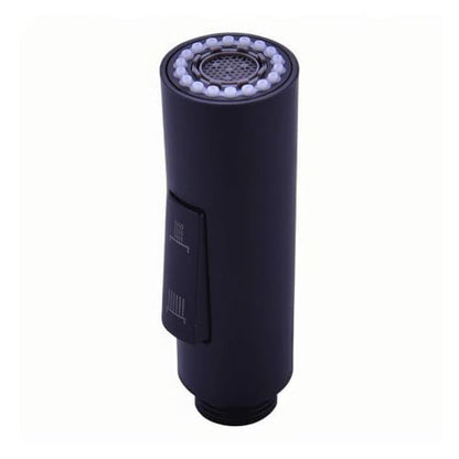 7Trees Pull Down Spray Head for Kitchen Faucet, 2-Function Bathroom Faucet Replacement Head, Water Nozzle, 1.8 GPM G1/2 Pull-Out Spray Nozzle, 0.8inch Connector (Black) - color: Black