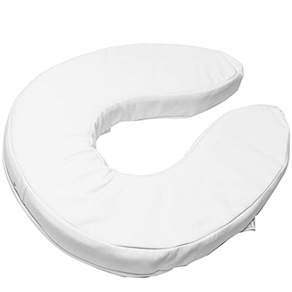 PCP Raised Toilet Seat Cushion, 2" High Padded Comfort Support, Universal Fit, Portable with Adjustable Fastening Straps
