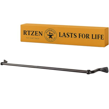 Farmhouse Bathroom Towel Holder Wall Mount, Matte Black Decoration | Wrought Iron Metal Towel Bar Rod, Handmade Home Decor Kitchen Hanger Organizer (26'' - Fits 24 Inch Towels) - size: Large, style: Axe