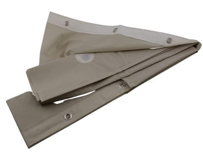 Dependable Industries inc. Essentials Premium 6 Gauge PEVA Shower Curtain Liner - PVC Free Magnetized Bottom Odorless with Rustproof Grommets (Sand) - color: Sand