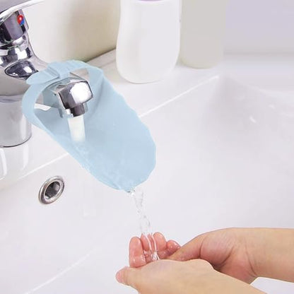 Faucet Extender for Kitchen Sink and Bathtub, Universal PP Kids Hand Wash Faucet Extension Easy Install Toddler Bathroom Accessory (Blue) - color: Blue