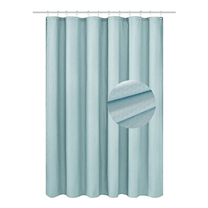 Barossa Design Soft Fabric Shower Liner or Curtain, Hotel Quality, Machine Washable, Water Repellent, Blue, 70 x 72 inches - color: Blue Aqua, size: 70"W x 72"L (Pack of 1)