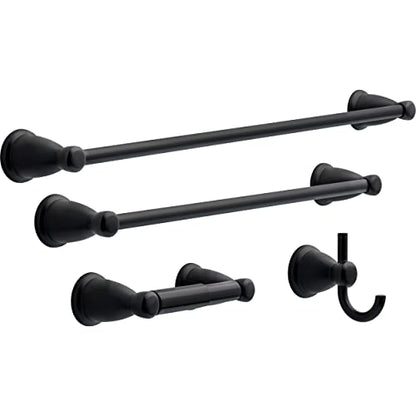 Franklin Brass Kinla (1-Pack) Hand Towel Ring Matte Black Holder for Wall Mount Round Hanger for Kitchen, Bathroom Accessories KIN46-MB - color: Matte Black