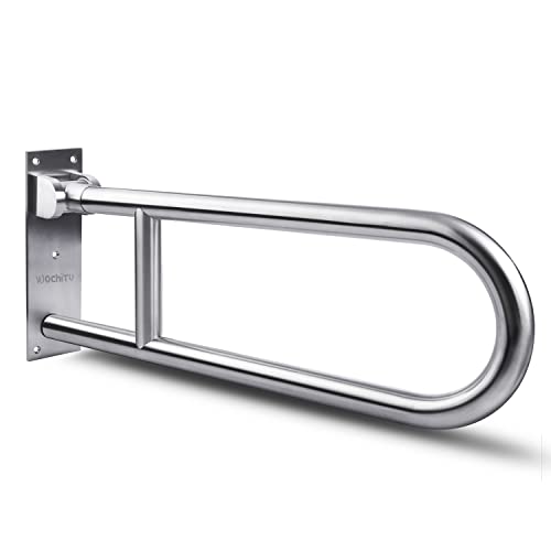 29.5 INCH Toilet Grab Bar Stainless Steel Handicap Rails Grab Bars Bathroom Support for Elderly Bariatric Disabled Commode Safety Hand Railing Guard Frame Shower Assist Aid Handrails Hand Grips - size: 29.5 Inches without Paper Holder
