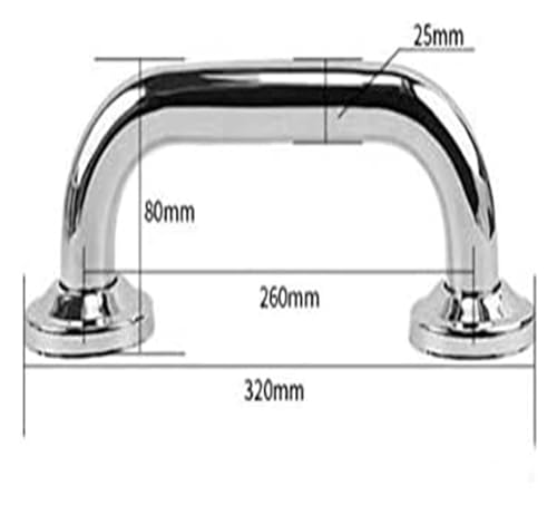 Grab Rails Grab Rails,Bathroom Safety Handicap Grab Bar, Bathroom Grab Bars, Wall-Mounted Straight Hair Towel Rack, Sturdy Stainless Steel Shower Safety Handle for Bathtu-One Color-32Cm - size: 32Cm