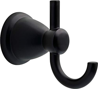 Franklin Brass 5-Piece Matte Black Bathroom Set (2) Towel Racks, Ring, Toilet Paper Holder, Hook | Kinla Bath Accessories - color: Matte Black, style: 5-Piece Bath Accessory Set