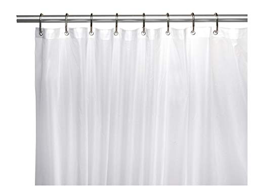 Elegant Home Heavy Duty Vinyl Shower Curtain Liner with 12 Metal Grommets DPC-Clear - color: Dpc-clear