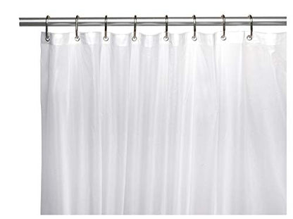 Elegant Home Heavy Duty Vinyl Shower Curtain Liner with 12 Metal Grommets DPC-Clear - color: Dpc-clear