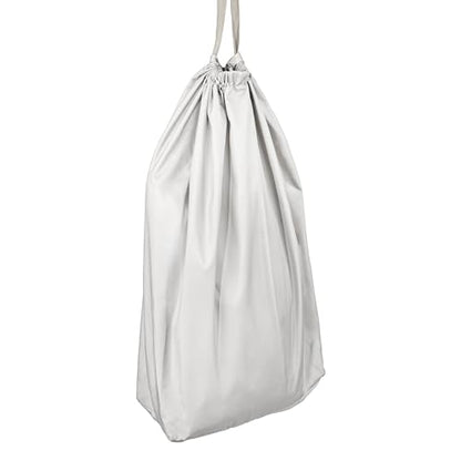 Household Essentials Door Hanging Laundry Bag, Washable Canvas Bag with Loop Handle, Holds Two Loads of Laundry, Great for Dorms and Small Spaces, Grey - color: Grey