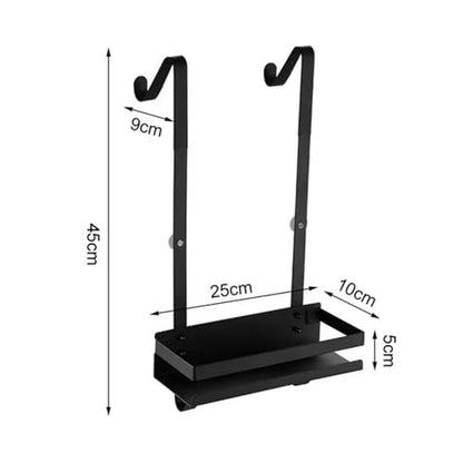Black Shower Caddy Hanging Shower Caddy Stainless Steel Organizer Bathroom Shower Shelf Over Door No Drilling,Black,1 Tier - size: 1 tier