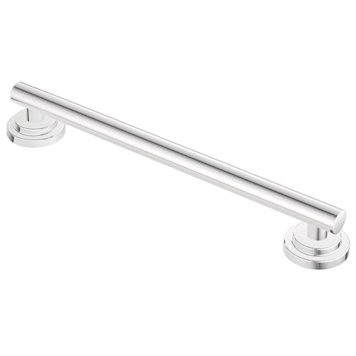 Moen YG0736CH Bathroom Safety 36-Inch Stainless Steel Modern Bathroom Grab Bar, Chrome - color: Chrome, size: 36 Inch