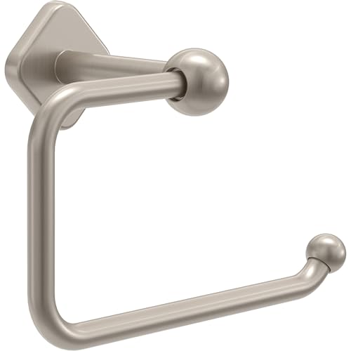 Franklin Brass Brushed Nickel Toilet Paper Holder, Wall Mount European Style Open Arm Single Post - Gainesville GNV50-SN - color: Satin Nickel