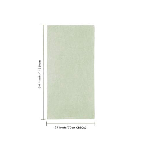 Xinrjojo Single Quick-Dry Microfiber Bath Towel Super Soft Plush Highly Absorbent Travel Towels-Seafoam Green - color: Seafoam Green