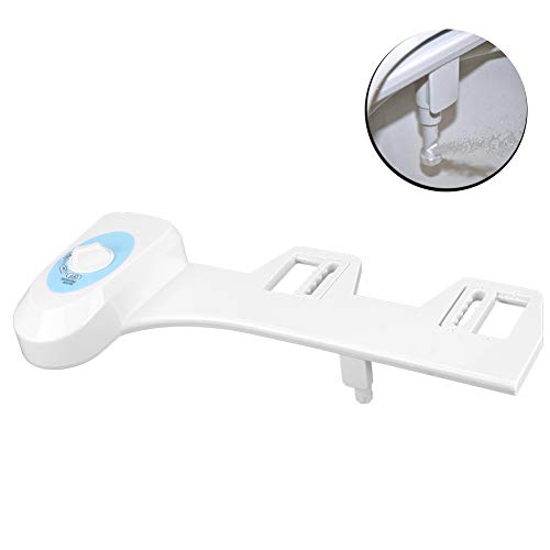 Non Electric Bidet | Manual Toilet Bidet with Auto - Rinsing Nozzle | Adjustable Water Pressure for Women/Youth/Adults | Easy DIY Installation, ABS Material, 3 Thread Options