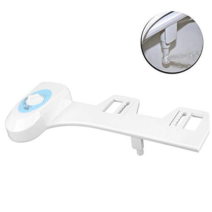 Non Electric Bidet | Manual Toilet Bidet with Auto - Rinsing Nozzle | Adjustable Water Pressure for Women/Youth/Adults | Easy DIY Installation, ABS Material, 3 Thread Options