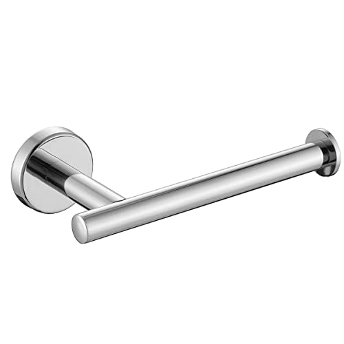 JQK Chrome Toilet Paper Holder, 5 Inch 304 Stainless Steel Thick 8mm Tissue Paper Dispenser for Bathroom, Hold Mega Rolls, Polished Chrome Wall Mount, TPH120-CH - color: Chrome, size: Knob