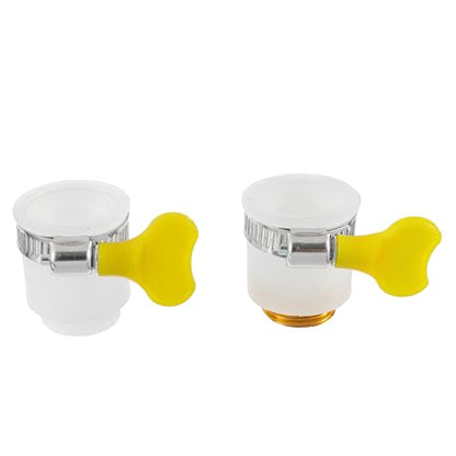 6‑Piece Faucet Quick‑Connector Kit，2 Universal Faucet Adapters | 4 Washing‑Machine Quick Connectors, Sink‑Tap‑to‑Garden‑Hose Adapter for Dishwasher, Car‑Wash and Household Water Connection