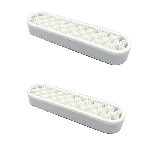 TANG SONG 2 PCS Silicone Make up Brush Holder Cosmetic Storage Box Desktop Organizers (White) - color: White, size: 2 PCS