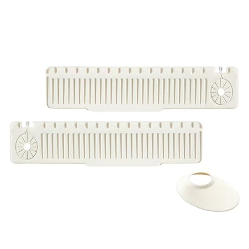 Side Faucet Splash Guard for Kitchen Sink, Can Be Used on Both Side | Sink Protector Trays, Faucet Splash Guard for Kitchen Sink, Bathroom, Corner Sink - color: White, size: 2Pcs