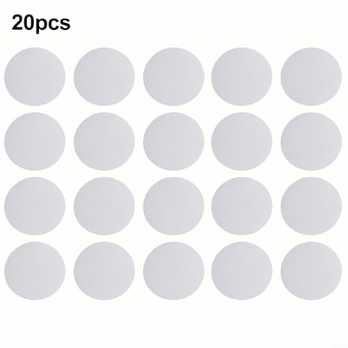 20 Pack Clear Anti Slip Strips for Shower and Bathtub, 3.9 Inch Round PEVA Non Slip Stickers for Bathroom Floor Tiles and Stairs, Safe Tread Decals for Elderly and Home Safety Prevention