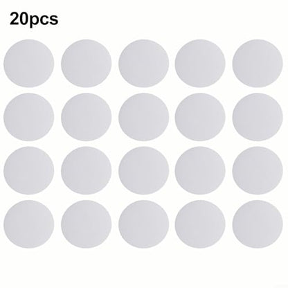 20 Pack Clear Anti Slip Strips for Shower and Bathtub, 3.9 Inch Round PEVA Non Slip Stickers for Bathroom Floor Tiles and Stairs, Safe Tread Decals for Elderly and Home Safety Prevention