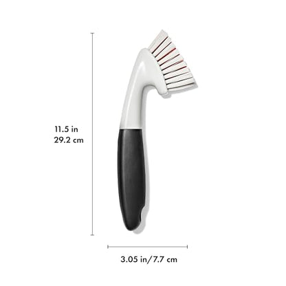 OXO Good Grips Grout Brush & Heavy Duty Scrub Brush Combo Set; Tough, Durable bristles Cut Through Grime and soap scum; Ideal for tubs, Tile Walls, countertops and Floors - style: Grout and Heavy Duty Scrub Brush Set