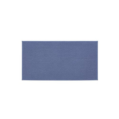 TYUU Bathroom Rugs Non Slip Washable, Super Absorbent Thin Bath Mat Quick Dry Low Pile Bathroom Rug, Denim Blue 20"x48" - color: Denim Blue01, size: 1'8" X 4' (Rectangular)