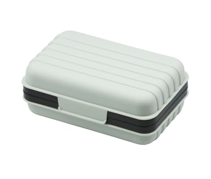 2 Pack Travel Soap Case Holder,Portable Soap Box with Draining Layer for Shower,Bathroom,Camping,Hiking,Gym (White) - color: 2 Pack White Travel Soap Case