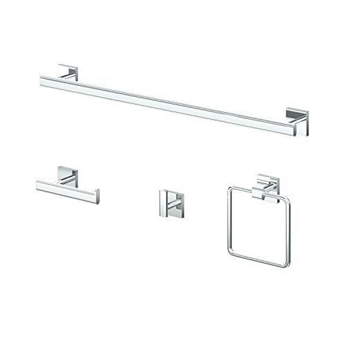 Gatco 4052 Elevate Towel Ring, Chrome, 6.13" Wide - color: Chrome, style: Elevate