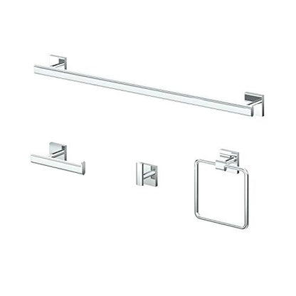 Gatco 4052 Elevate Towel Ring, Chrome, 6.13" Wide - color: Chrome, style: Elevate
