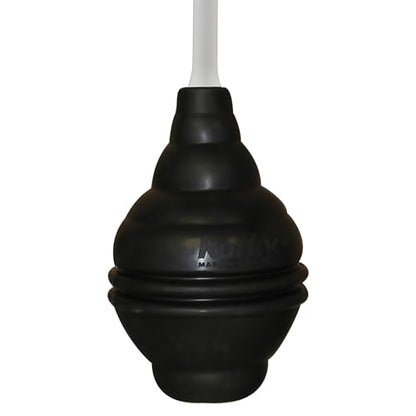 Korky 99-4A 99-1AM Beehive Max Universal Fits All Old and New Powerful Plunge-Easy Grip T-Handle-Made in USA Toilet Plunger, Black - style: Non-Adjustable Handle