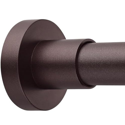 BRIOFOX Shower Curtain Rod Adjustable 18-78 Inch, Stainless Steel Spring Tension Shower Rod No Drilling Non Slip, Bronze - color: Bronze, size: 18-78 Inch