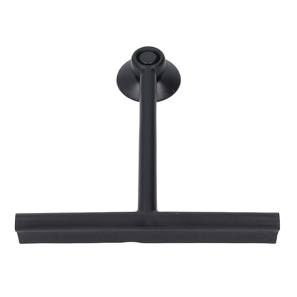 Shower Squeegee White Shower Squeegee with Suction Cup SqueegeeShower with Suction Cup Premium Soft Silicone Multi Purpose Reusable Window for Glass Bathro (Black) - color: Black