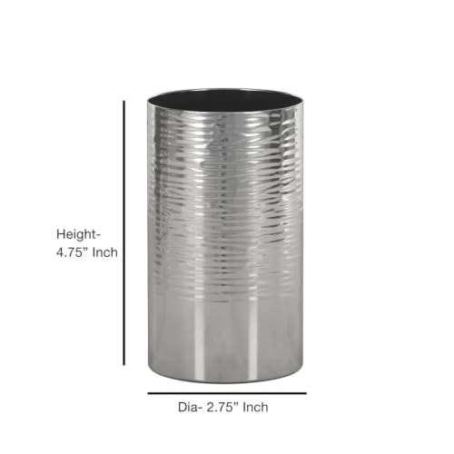 Toothbrush Holder, Bathroom Tumbler Cup, Stainless Steel Rinse Cup, Decorative Cup for Vanity Countertops, Sink, Desk, Makeup Brush Holder, Shiny or Hammered Finish