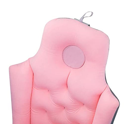 MagiDeal Bath Pillow Back and Headrest Cushion Head Neck Shoulder Back Support Bath Tub Pillows Rest Mat Nonslip for Women Men SPA Accessories, Pink