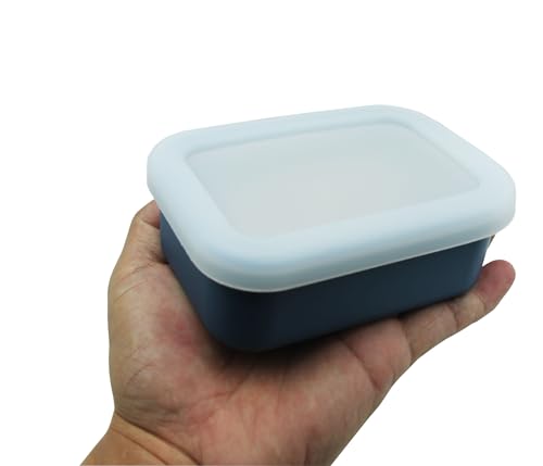 Silicone Travel Soap Case,Portable Soap Box with Draining Layer for Shower,Bathroom,Camping,Hiking,Gym (Navy Blue) - color: Navy Blue Silicone Soap Case