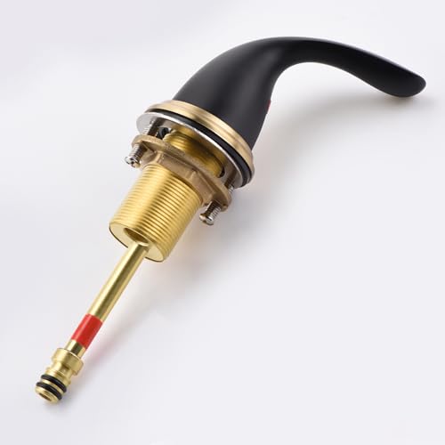 sumerain 8 Inch Widespread Bathroom Faucet 3 Hole Vanity Faucet SUS 304 Stainless Steel, Black&Gold - color: Black and Gold
