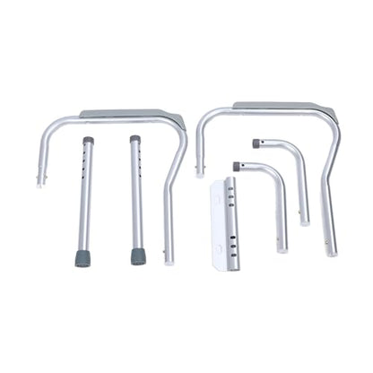 Aramox Bathroom Toilet Guardrail Aluminum Alloy Toilet Safety Frame 5 Level Height and Width Adjustable 220 Lb Support for Elderly Disabled Pregnant Women Recovery Use