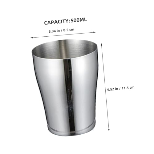 PRETYZOOM Stainless Steel Tooth Mug Rinsing Cup for Brushing Teeth Reusable Mouthwash Cup Unique Design for Home Couples Impact Resistant Easy to Clean